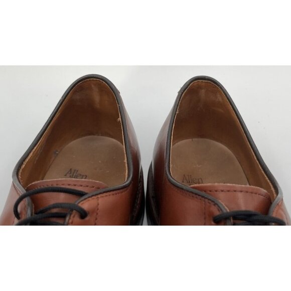 Mens Allen Edmonds Delray Split-toe Derby Brown Leather Dress Shoes Men’s 10D main image 5